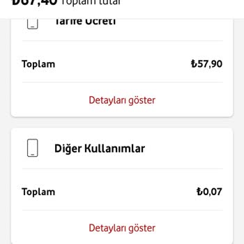 Vodafone'un Çok Fazla Fatura Artışı Yapması Haksız Kazanç Sağlaması.