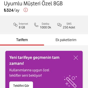 Vodafone'un Çok Fazla Fatura Artışı Yapması Haksız Kazanç Sağlaması.