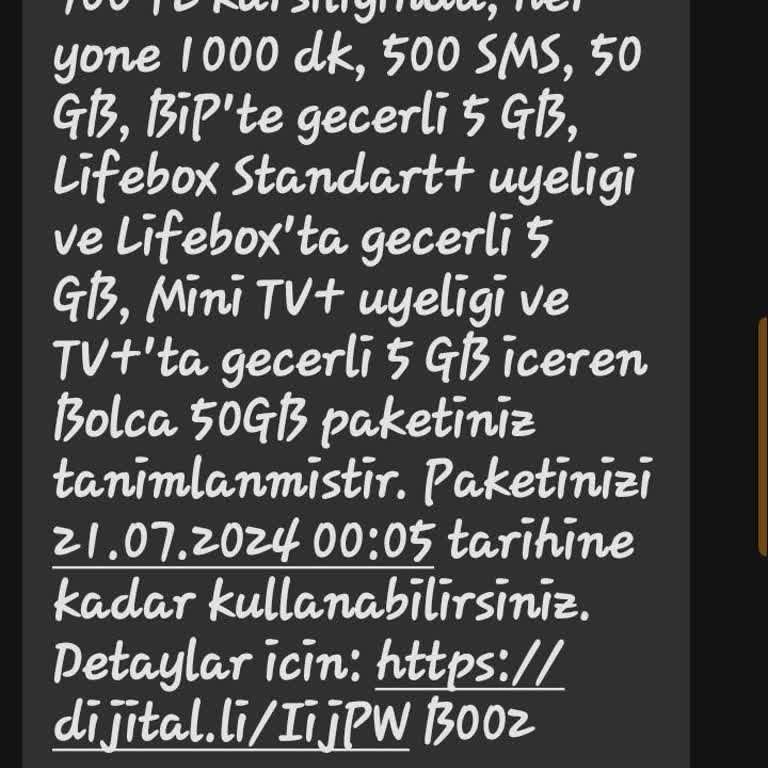Turkcell Yanlışlıkla Kendime Paket Yaptım İptal Edilmesini İstiyorum