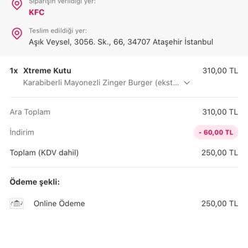 Yemeksepeti Ve KFC Restoranındaki İlgi Ve Alakaları!