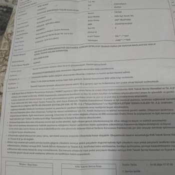 KVK Yetkili Servisi İşini Doğru Yapmaması