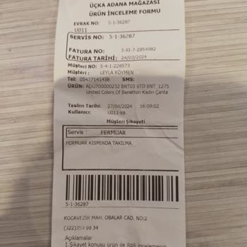 Aldığıma Pişman Olduğum Benetton Çantası