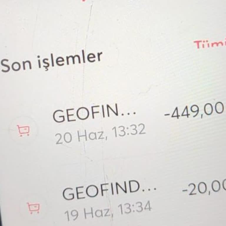 Geofind Fazla Para Çekimi İle Şikayet