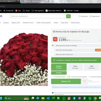 Çiçeksepeti.com Dan Çiçek Siparişi, Ben Çiçek İstedim Böcek Geldi