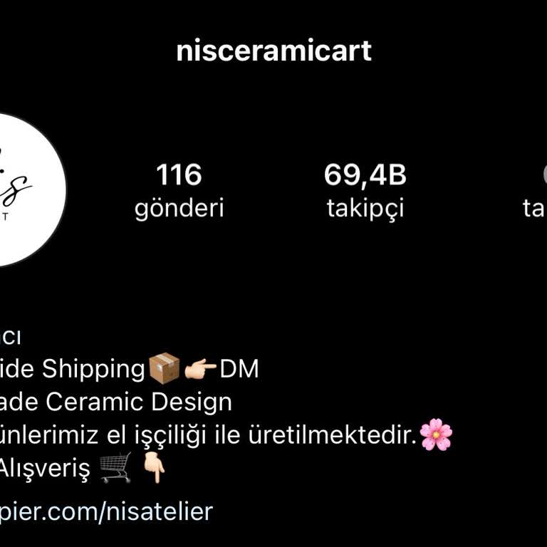 NisAtelier Sorumsuz İşletme Kargoya Verilmeyen Ürün!