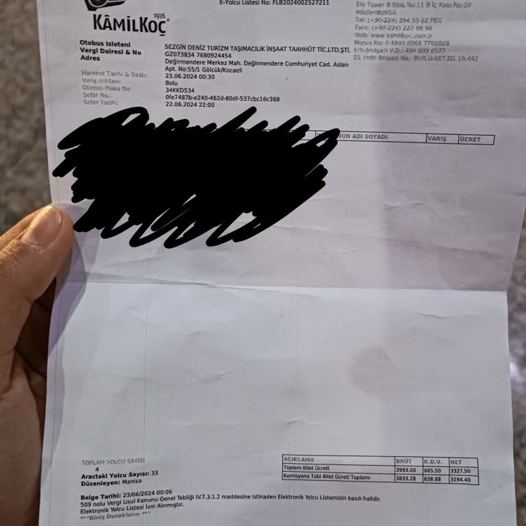 Kamil Koç Rötar Mağduriyeti Ve Tutumu