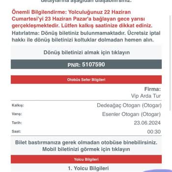 VIP Arda Tur Mükerrer Bilet Kesimi, Tazminat Hakkı