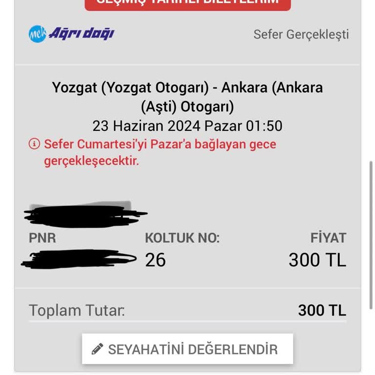 Obilet Bileti Aldığım Halde Ortada Bilet Yok