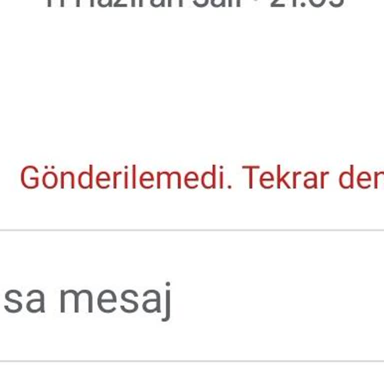 Redmi Note 10s Mesaj Göndermiyor.