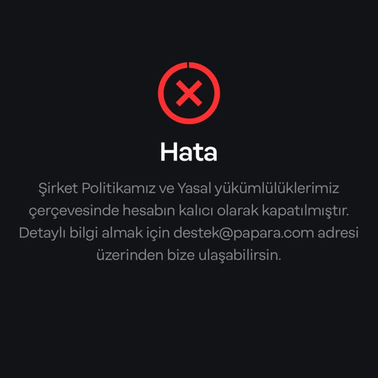 Papara Şüpheli İşlem