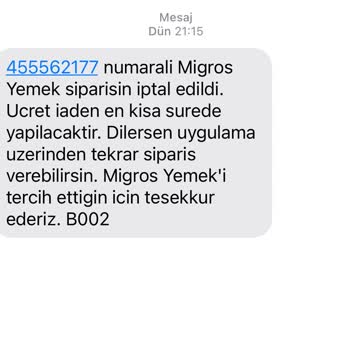 Burger King Hizmet Bölgesi Dışı Gerekçesiyle İptal Edilen Siparişe Çözüm Bekliyorum!