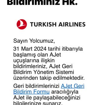 THY/Anadolu Jet-Ajet Arasında Yaşadığım Sorumluluk Kargaşası