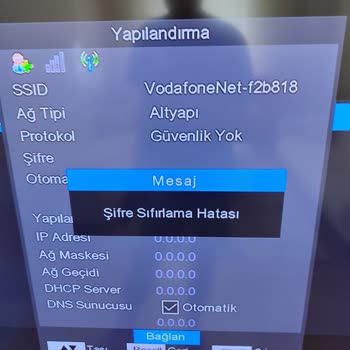 Dream Star One Plus Mini Receiver İnternete Bağlanmıyor