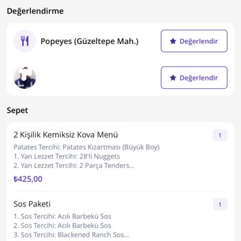 Getir Sipariş Hata Sorunu