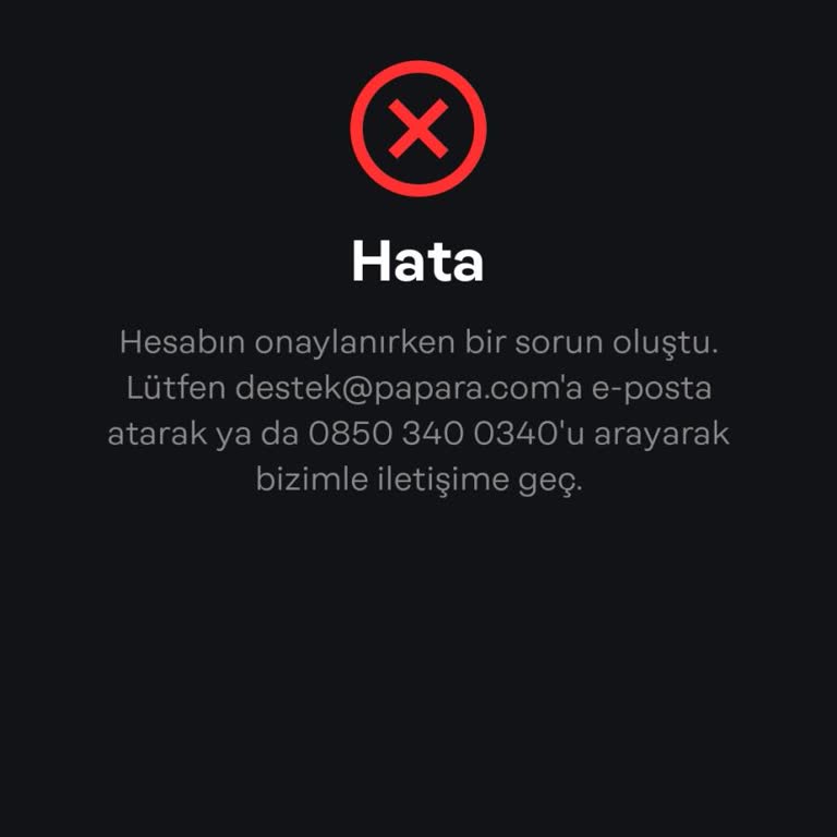 Papara Hesabım Kalıcı Olarak Kapanmış