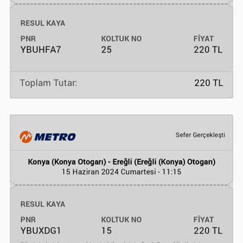 Metro Turizm Bilet İade Yapmıyor