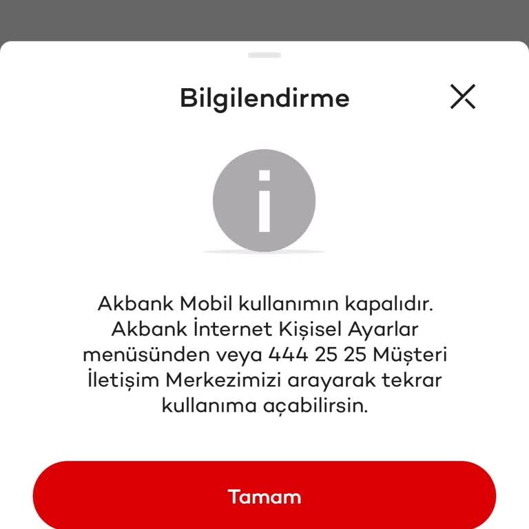 Akbank Bloke Sorunu Yaşıyorum Acil Çözüm Lütfen