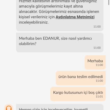 Trendyol Firmasi Ürünümü Teslim Etmedi Para İadesi İstiyorum
