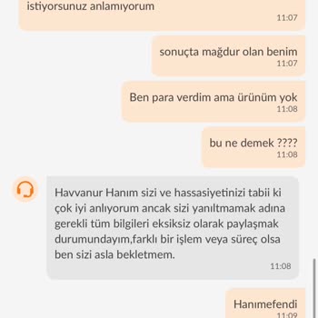 Trendyol Firmasi Ürünümü Teslim Etmedi Para İadesi İstiyorum