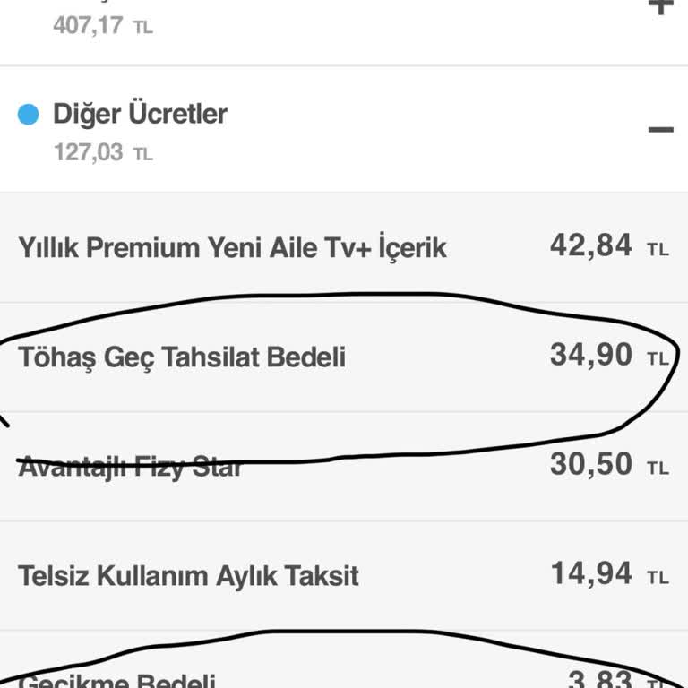 Turkcell Fatura Ekstra Kesinti