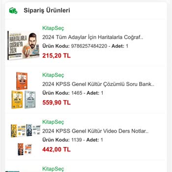 Kitap Seç Kitaplarım Eksik Geldi
