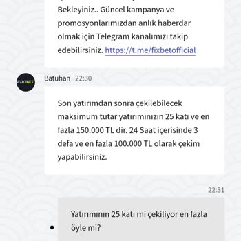 Fixbet Para Çekme Sorunu