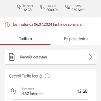 Vodafone Tarife Ücretleri Çok Yüksek
