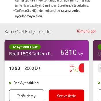 Vodafone Tarife Ücretleri Çok Yüksek