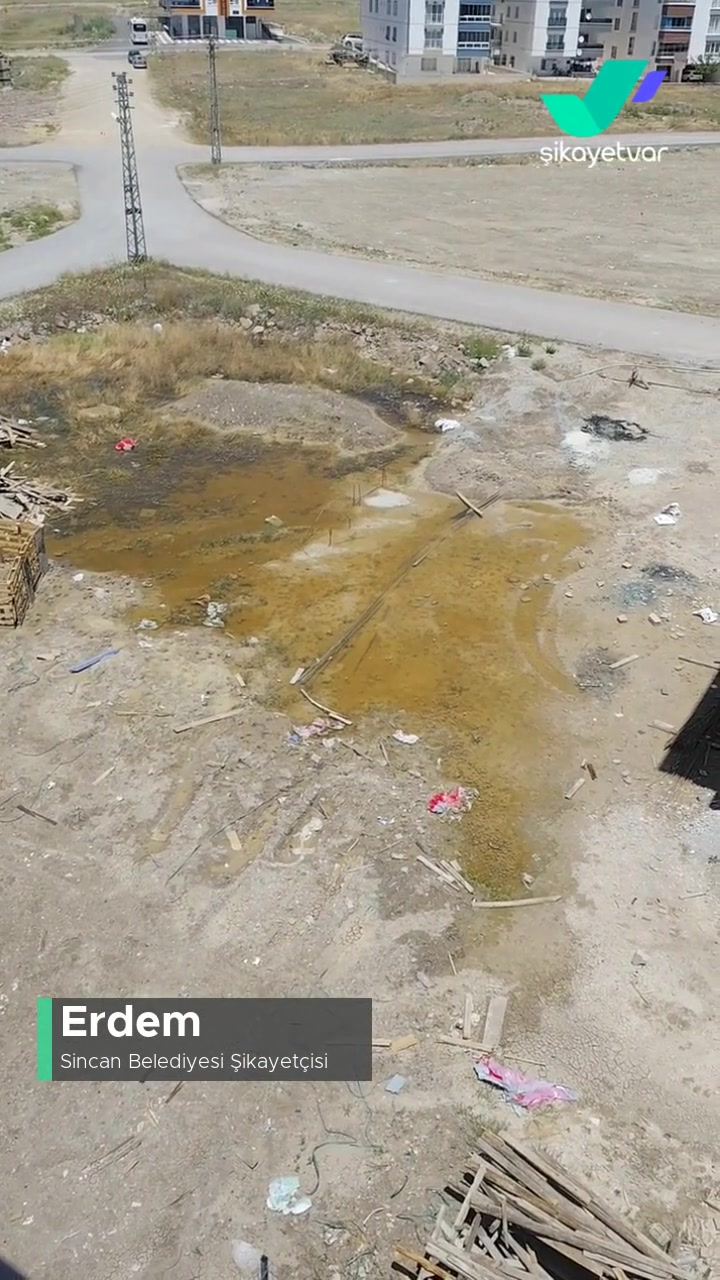 Sincan Belediyesi Yenikent Sincan 163 Caddede Biriken Su! videonun kapak resmi