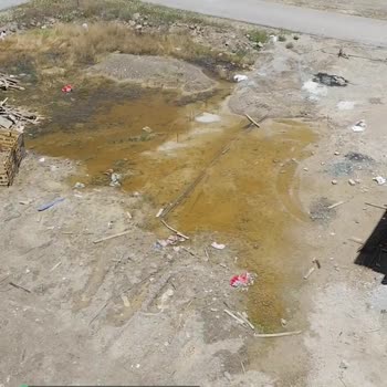 Sincan Belediyesi Yenikent Sincan 163 Caddede Biriken Su!