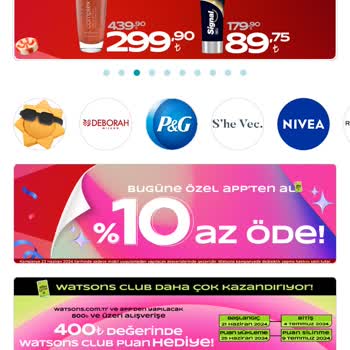 Watsons İndirimi Üyeliğimde Geçmiyor