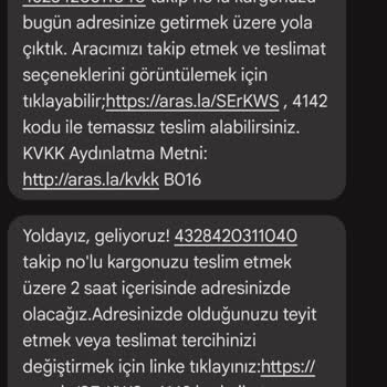 Aras Kargo Ürünümü 10 Gündür Elime Ulaştırmadı.