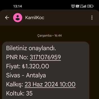 Kamil Koç En Arka Tekli Koltuk Aldığım Halde 4 Kişi Nasıl Gidebiliyorum Arkada