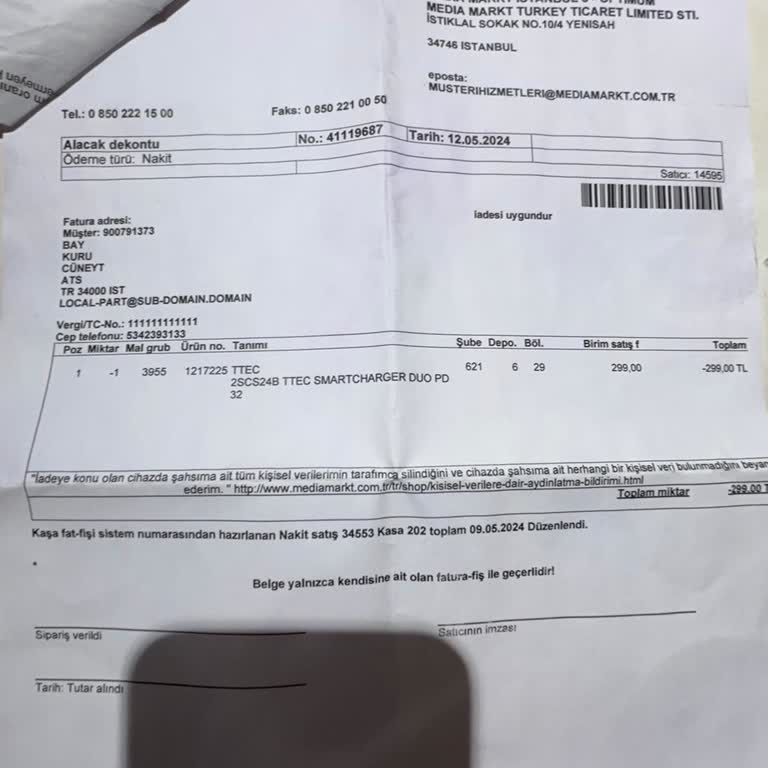 Media Markt Yapılamayan Ücret İadesi