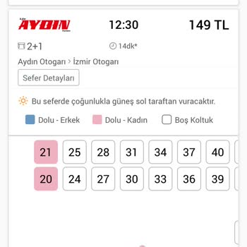 Lüx Aydın Turizm Otobüs-Koltuk Değişimi Ve Rötar