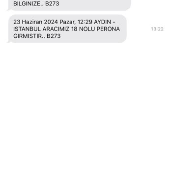 Lüx Aydın Turizm Otobüs-Koltuk Değişimi Ve Rötar