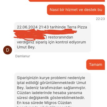 Migros Yemek Rezil Hizmet Ve