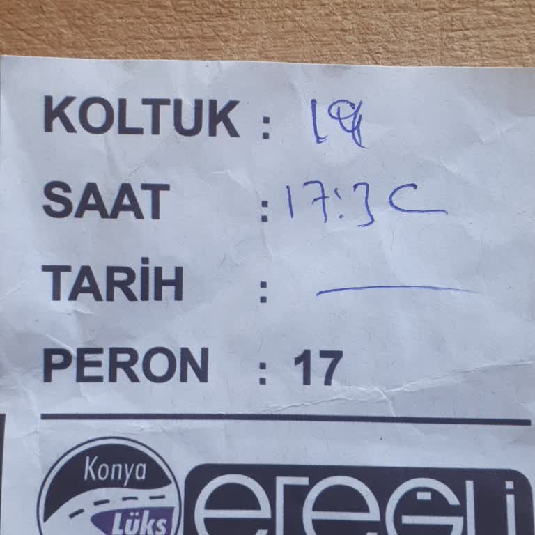 Lüks Ereğli Adana Otogar Bilet Satıcısı