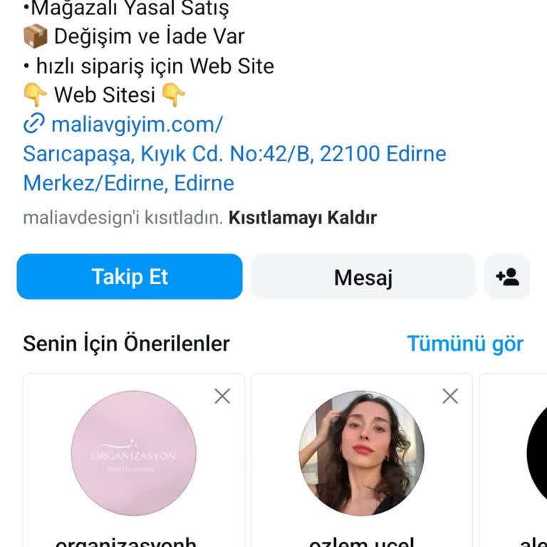 Maliav Butik (instagram: maliavdesign) Ürünüm Kargoya Verilmiyor