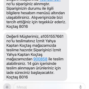 Koçtaş Kafasına Göre Sipariş İptali
