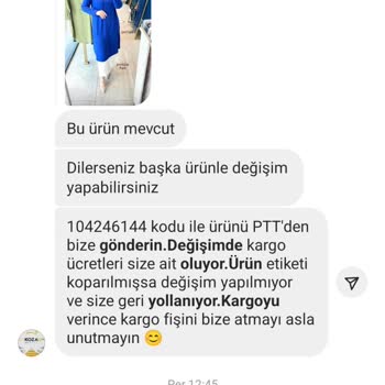 Koza_esarp_butik (Instagram) Koza Eşarp Butik Ürün Değişimi Ve İade Mağduriyeti