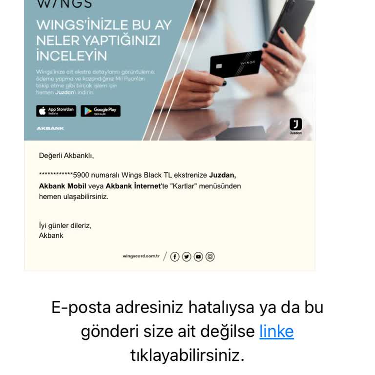 Müşterisi Olmadığım Akbank Bana Kredi Kartı Hesap Ekstresi Göndermiş