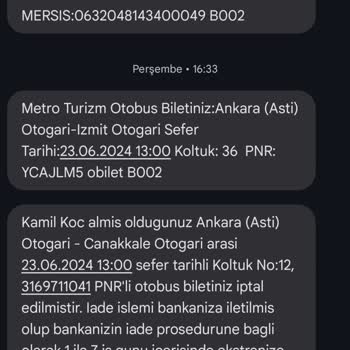 Özlem Van Turizm Otobüs Saat Değişikliği