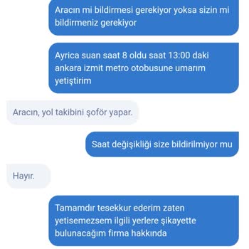 Özlem Van Turizm Otobüs Saat Değişikliği