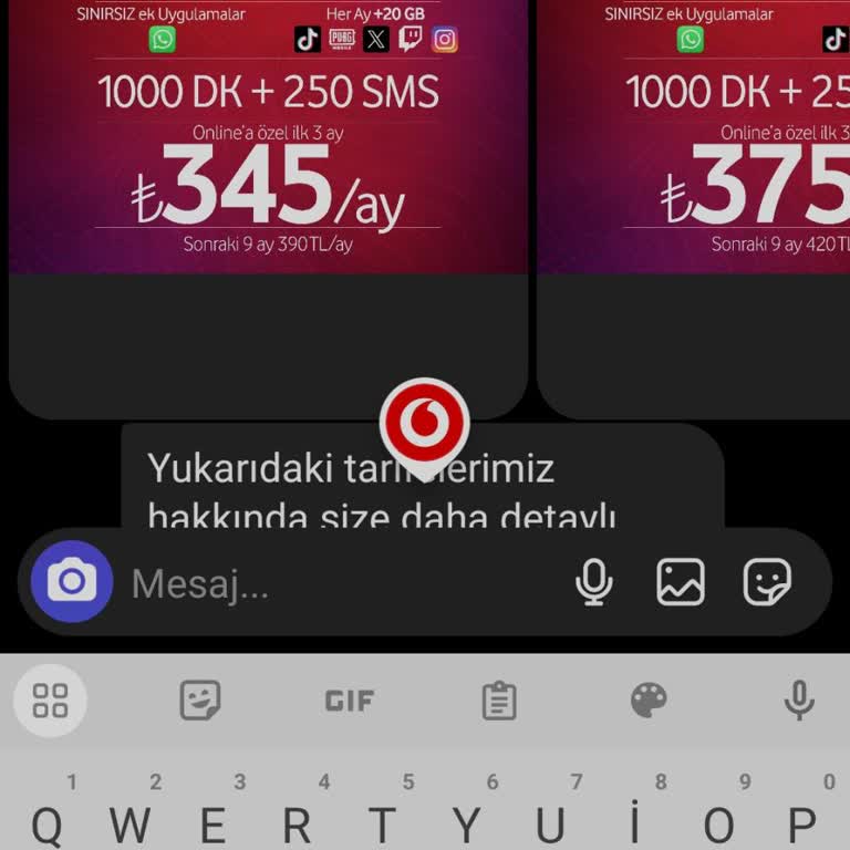 Vodafone Hakkımı Vermeni İstiyorum