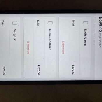 Vodafone Fatura 200 Lira Yerine 700 Lira Geldi