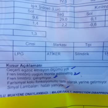 Tüvtürk Muayene İstasyonu Kayseri Güneşli İstasyonu
