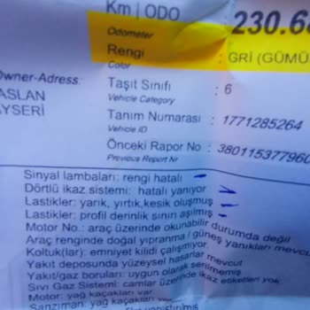 Tüvtürk Muayene İstasyonu Kayseri Güneşli İstasyonu