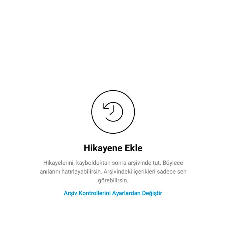 Instagram Hikayelerim Arşivimde Gözükmüyor
