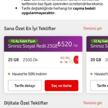 Vodafone Tarife %300 Gereksiz Fiyat Arttırımı